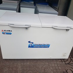 Tủ đông cũ ALASKA 550 L HB 550N, mới 90%, 2 cánh mở lên , ngăn rộng,