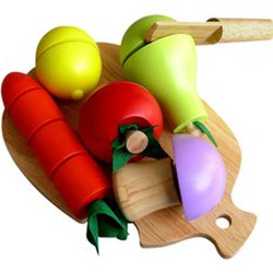 Cắt hoa quả gỗ, cắt trái cây, cắt ra dính lại được bằng gỗ, đồ chơi cắt và thái