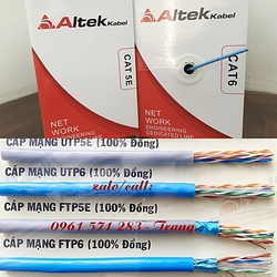 Cáp mạng Altek Kabel cat5e, cat6 chính hãng