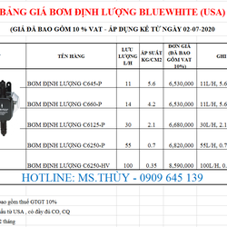 Máy bơm định lượng Bluwhite