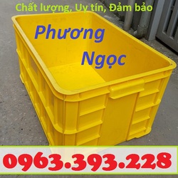 Thùng nhựa HS019 cao 31, thùng nhựa công nghiệp, thùng nhựa nguyên sinh, hộp nhựa có nắp