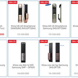 khóa cửa điện tử samsung cao cấp