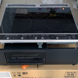 Bếp từ Hitachi HT-K6K Gồm 2 Bếp từ + 1 Hồng ngoại + 1 Lò nướng, hàng FULL BOX, New 100% Date 2020  