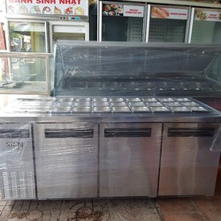Tủ bàn mát Salad Inox