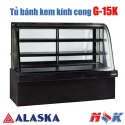 Tủ bánh kem kính cong Alaska G 15K