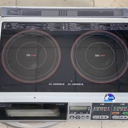 Bếp từ HITACHI HT-32WD Gồm 2 IH + Lò nướng, mặt đen còn mới >90%