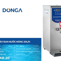 Máy đun nước nóng tự động chất lượng cao DONGA DAB 20 20L/H cho các nhà hàng, quán cafe