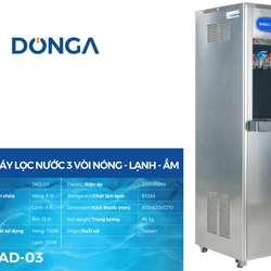 Máy lọc nước 3 vòi nóng lạnh ấm DONGA DAD 03