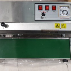 Máy hàn mép túi liên tục Fr900, máy ép miệng túi nhôm, máy ép bao nilong