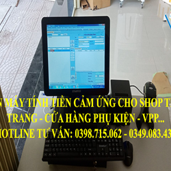 Trọn bộ máy tính tiền cảm ứng cho cửa hàng quần áo, shop túi xách tại Trà Vinh
