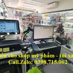 Combo trọn bộ máy tính tiền cảm ứng giá rẻ cho cửa hàng mỹ phẩm, shop tại Trà Vinh