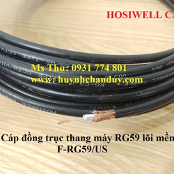 Cáp đồng trục mềm thang máy F RG59 chống nhiễu