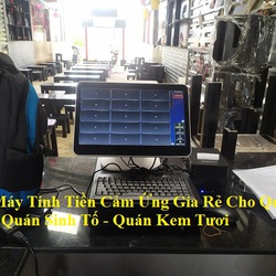 Cung cấp máy tính tiền cảm ứng giá rẻ cho quán sinh tố tại Trà Vinh