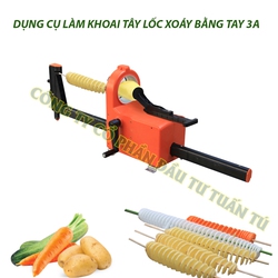 Dụng cụ cắt khoai tây lốc xoáy|Dụng cụ làm khoai tây lốc xoáy bằng tay
