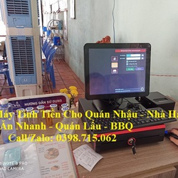 Trọn bộ máy tính tiền cảm ứng rẻ nhất cho quán nhậu, bbq tại Trà Vinh