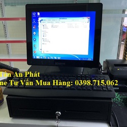 Trọn bộ máy tính tiền cảm ứng giá rẻ cho bách hóa, tạp hóa tự chọn tại Cà Mau