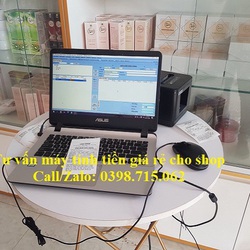 Combo máy tính tiền giá rẻ cho shop mỹ phẩm, cửa hàng phụ kiện tại Cà Mau