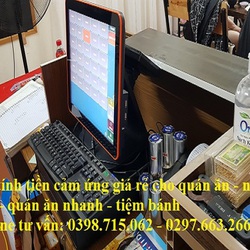 Lắp combo máy tính tiền cảm ứng giá rẻ cho quán nhậu, quán cơm sáng tại Hà Tĩnh