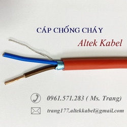 LSZH/Al foil/LSZH/Cu 2x1.5 E cáp chống cháy chống nhiễu