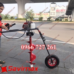 Máy khoan đất, máy đào hố đất có bánh xe đẩy giá rẻ
