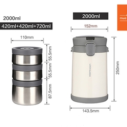 Công dụng của bộ 3 hộp cơm giữ nhiệt Lock&Lock