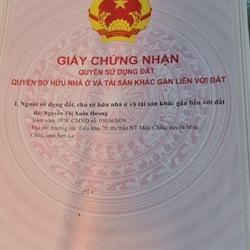 Lô đất trung tâm thị trấn Nông Trường Mộc Châu. Hàng đẹp cho khách đầu tư lâu dài.