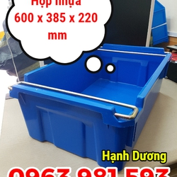 Thùng nhựa đặc A2, hộp nhựa có quai xách