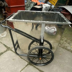 Xe gom rác 500L thùng inox