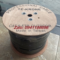 Cáp mạng TE KRONE Cat6 Copper đồng ngoài trời có sợi thép cường lực