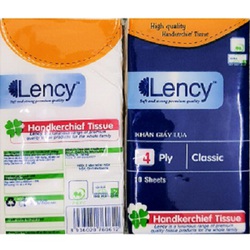 Khăn giấy ví 4 lớp Lency, khăn giấy bỏ túi giá rẻ