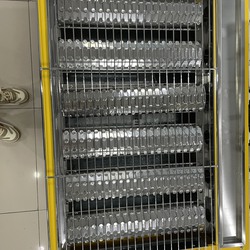 Bếp nướng gas 6 họng đốt dài nắp inox