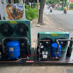 lên hoàn thiện cụm máy nén Danfoss 5hp MT64