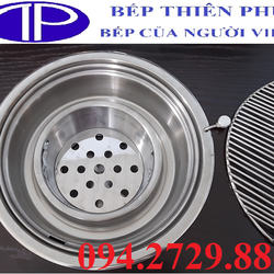 Bếp nướng than hoa âm bàn hút dương dành cho nhà hàng quán ăn 