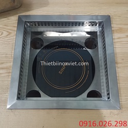 Cung cấp khung bếp lẩu inox vuông giá rẻ nhất Hải Phòng