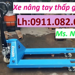 Cung cấp xe nâng tay thấp 3 tấn giá rẻ tại an giang xe nâng tay càng dài lh 0911082000