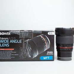 Bower 16mm f2.0 MFT sony NEX fullbox HKG