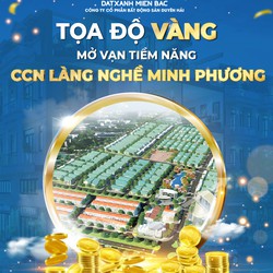 Đất nền sổ đỏ Dự án Cụm công nghiệp Làng nghề Minh Phương Yên Lạc Vĩnh Phúc