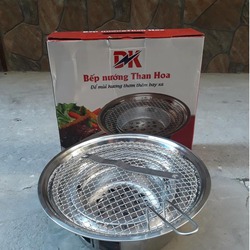 Bếp nướng than  hoa âm bàn DK inox
