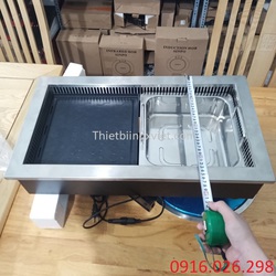 Cung cấp bếp lẩu nướng inox 2 trong 1 cho nhà hàng quán ăn 