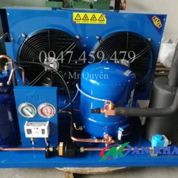 Lắp đặt cụm máy nén danfoss 5hp mt64hm4dve tại kcn Tân Tạo