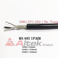 Cáp tín hiệu truyền thông RS485 awg18 1pair Altek