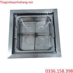 Khung bếp từ vuông âm bàn cho nhà hàng tại Hải Phòng