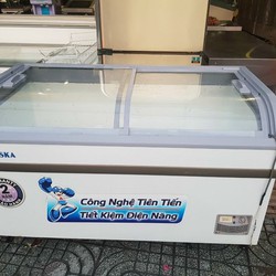 Tủ đông mặt kính hiệu Alaska dung tích 500L MỚI 95%