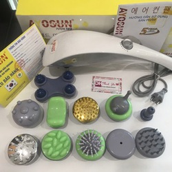 Máy mát xa cầm tay chính hãng tốt nhất hiện nay: Máy massage cầm tay Ayosun Hàn Quốc 11 đầu phiên bản Luxury