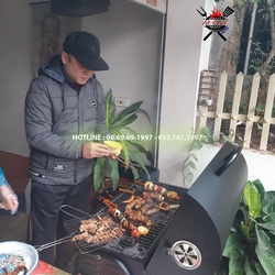 Bếp nướng villa, resort Barrell Charcoal