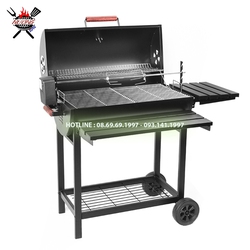 Bếp nướng tiệc ngoài trời BBQ050, dùng cho resort, nhà hàng, quán nướng, có motor xoay