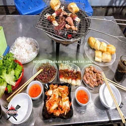 Bếp nướng than hoa du lịch, kinh doanh nướng giá rẻ K314 tại HCM