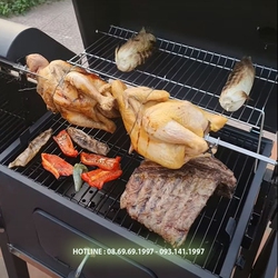 Bếp nướng than 2 buồng tự xoay thực phẩm Landmann LM212