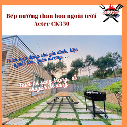 Bếp nướng than tiệc ngoài trời dùng cho resort, sân vườn Acter CK350