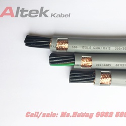 Cáp điều khiển 16 lõi Altekkabel chống nhiễu, không chống nhiễu